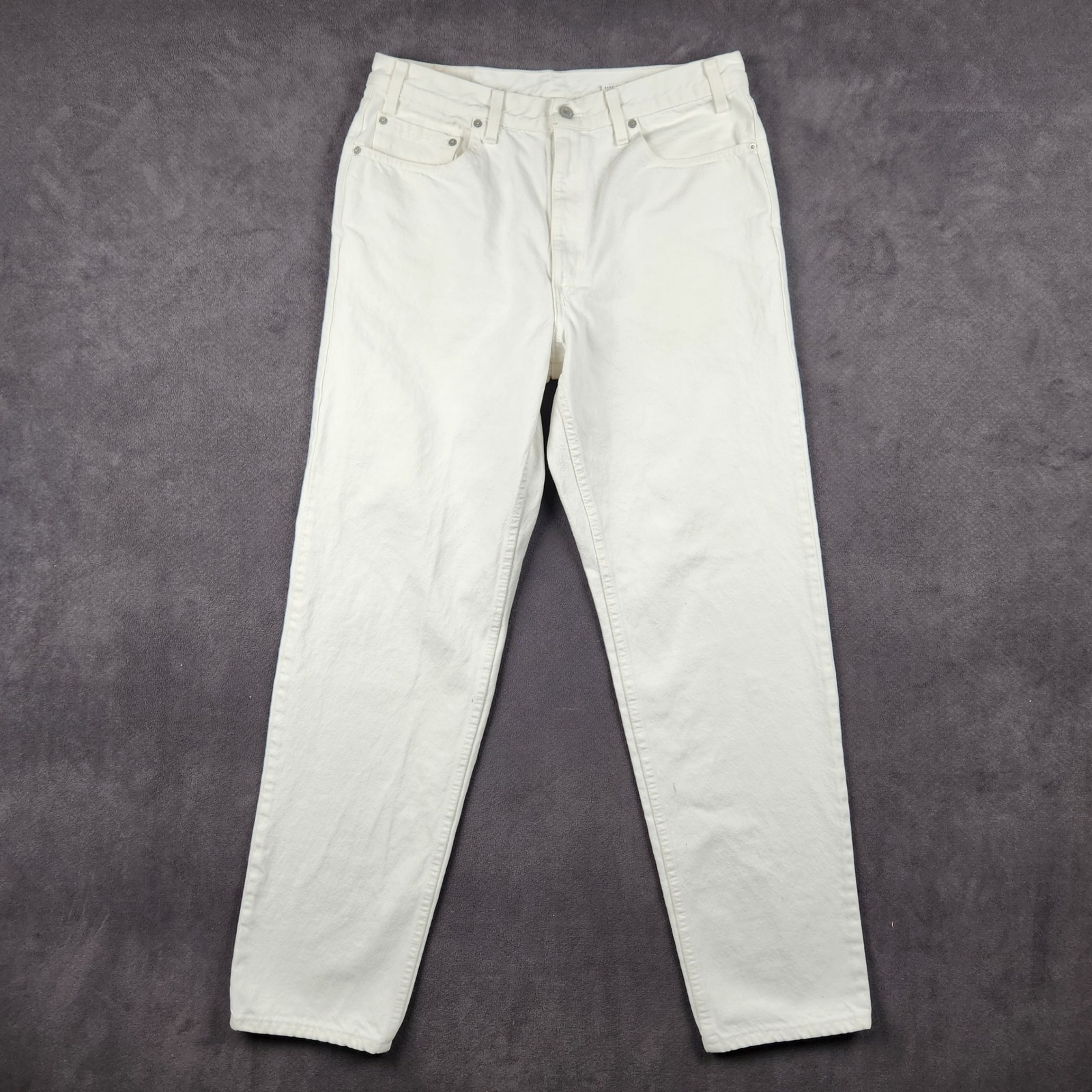 Vintage Levis 550 Jeans Mens 36x34 White Relaxed Fit Denim Made In Usa Y2k 2000s